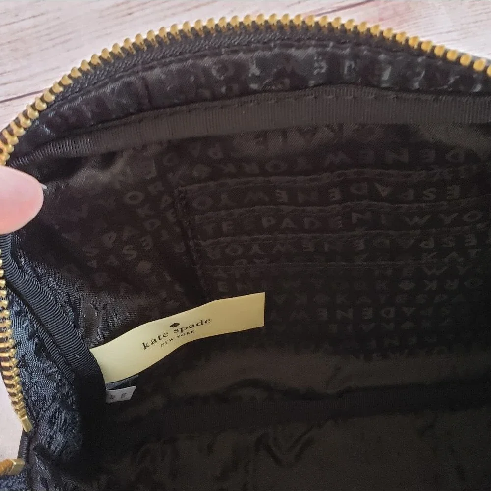 Kate Spade Sophy Wilson Road Nylon Fanny Pack Belt Bag Crossbody Black Adjustabl